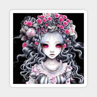 Cute Gothic Harajuku Style Girl Magnet