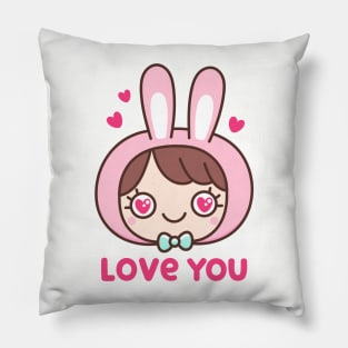 Bunny girl Pillow