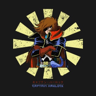 Captain Harlock Retro Japanese T-Shirt