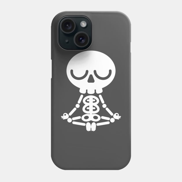 The meditating skeleton Phone Case by Studio82