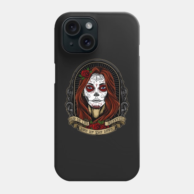 Day of the dead girl Phone Case by TheSkullArmy