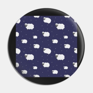 Sleeping sheeps seamless childish pattern Pin