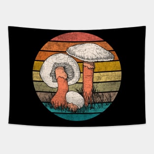 Vintage Mushrooms Tapestry