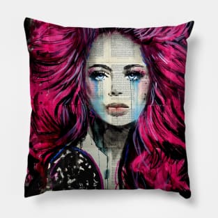 Blue magenta Pillow