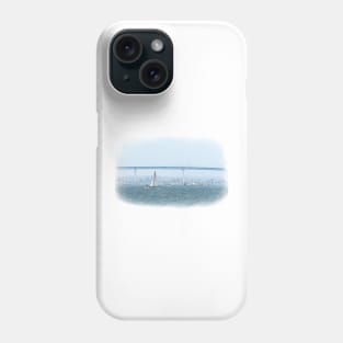 Sailing by the Coronado Bridge Phone Case