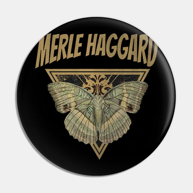 Merle Haggard // Fly Away Butterfly Pin by CitrusSizzle
