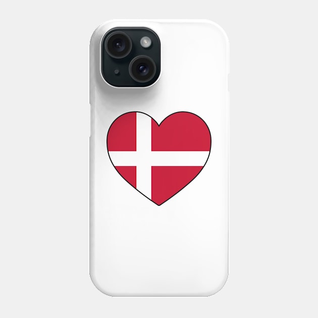 Heart - Denmark _091 Phone Case by Tridaak