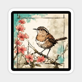 Little Eurasian Wren in Japan Bird Dad Bird Watcher Wren Ornithology Magnet