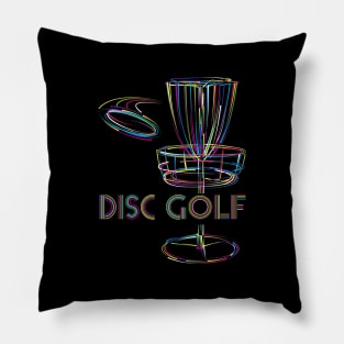 Disc Golf Retro Design Pillow