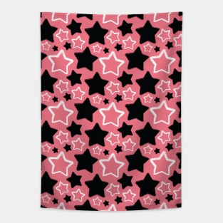 Pink Stars Seamless Pattern 041#001 Tapestry