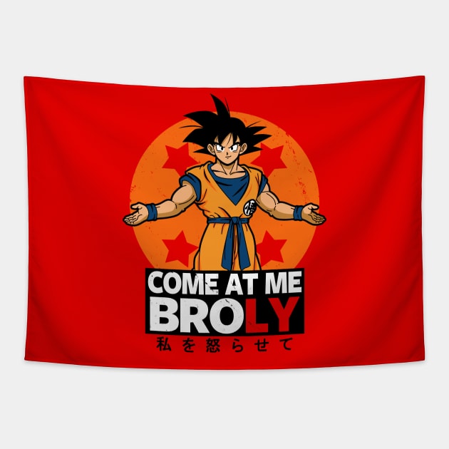 Come At Me Bro Anime Manga Gym Meme Tapestry by BoggsNicolas