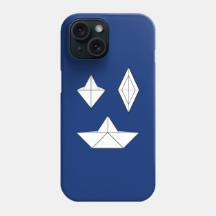 Paper folding boat origami Phone Case