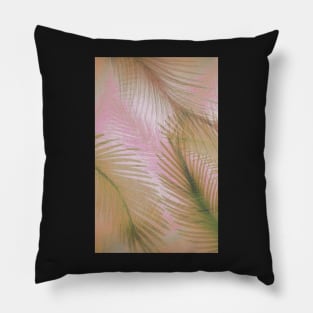 PRETTY PINK FEATHER PALM LEAF DECO POSTER EXOTIC BEACH ART PRINT Pillow