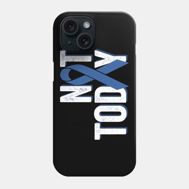 Not Today | Colorectal Cancer Awareness Phone Case by jverdi28