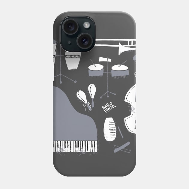 Instruments of salsa music Phone Case by bailopinto