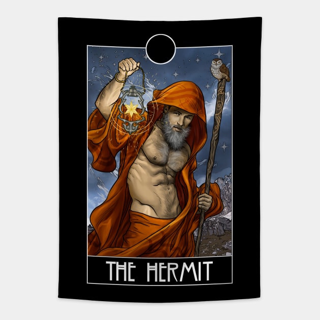 The hermit tarot tapestry sale
