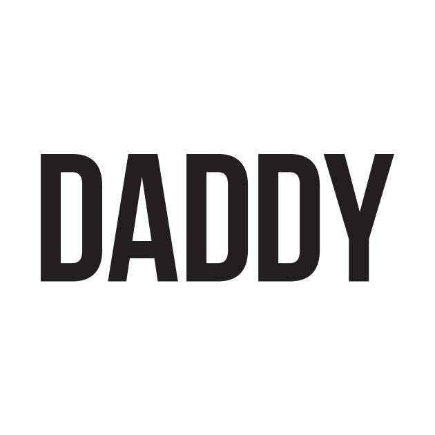 DADDY – black block type by VonBraun