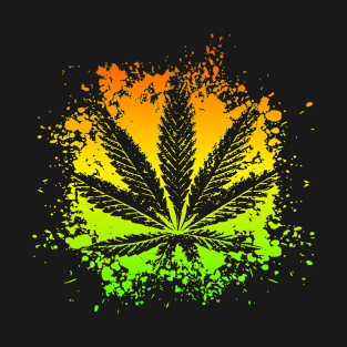 Weed Hemp Leaf Gift Idea T-Shirt