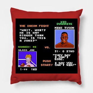 Tyson vs Glass Joe Pillow