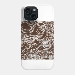 Chocolate Vanilla Swirl Abstract Design No. 536 Phone Case