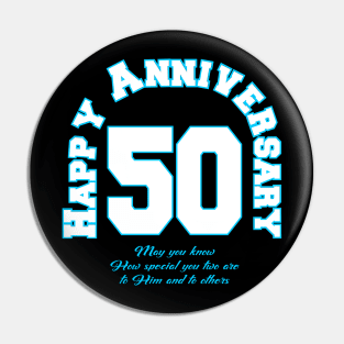 Happy anniversary 50 Pin