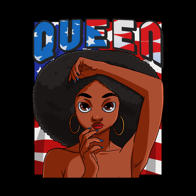 Beautiful African American Queen Black Girl Pride by Noseking