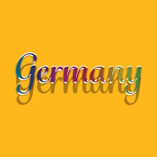 Germany in multicolor with shadow T-Shirt