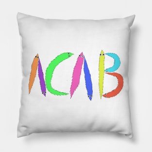 Acab worm on a string Pillow