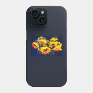 Sunflowers - oil painting on linen Phone Case