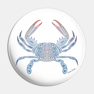 Tribal Blue Crab Pin