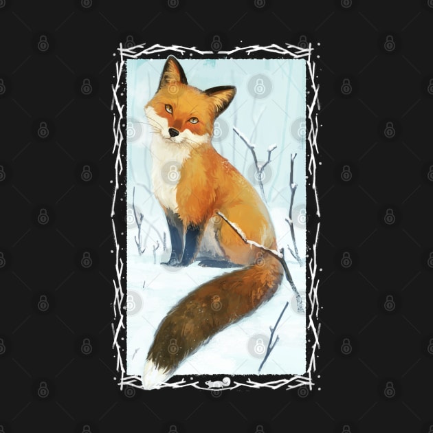 Red fox in the snow by You Miichi