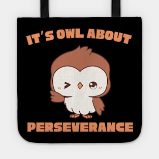 Kawaii Owl Pun Tote