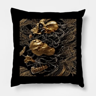 Vines Near Face Goddess Pillow