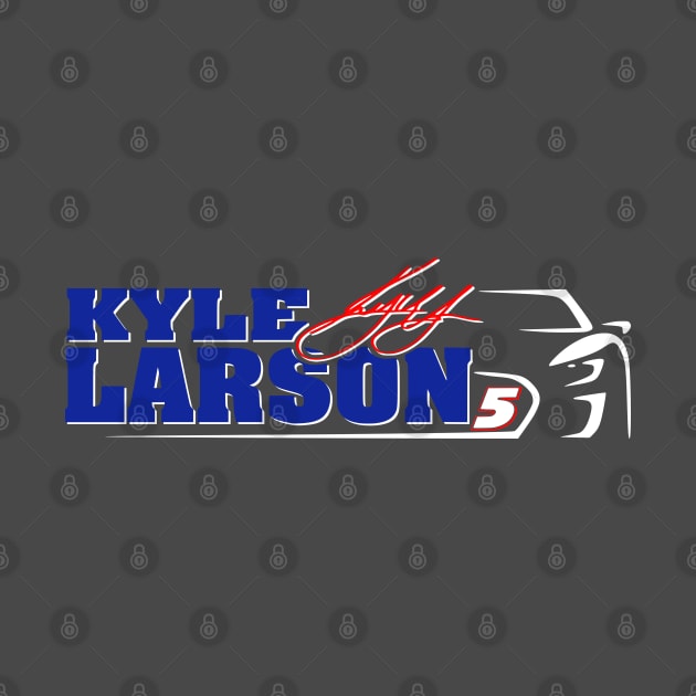 #5 Larson Sign. Car by Lifeline/BoneheadZ Apparel