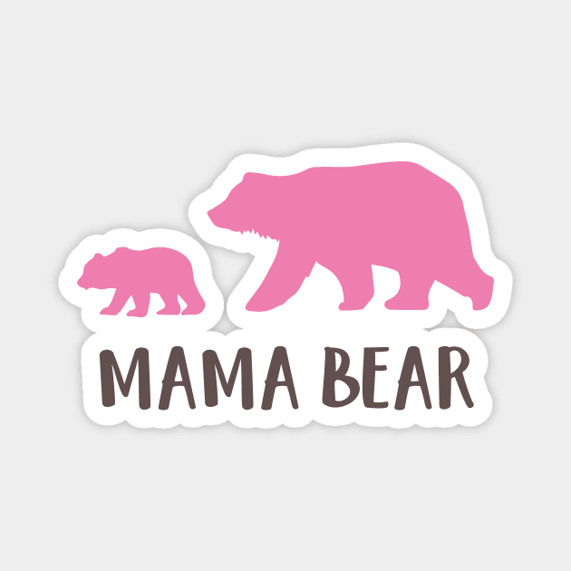 Mama Bear, Bear Cub, Cute Bear, Little Bear Magnet by Jelena Dunčević