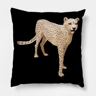 Cheetah  Colored Pillow