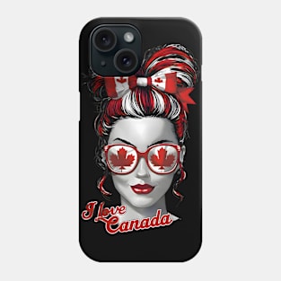 canadian woman Phone Case