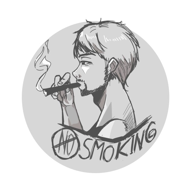 No Smoking - Doodle Art by SuwokoArts Store