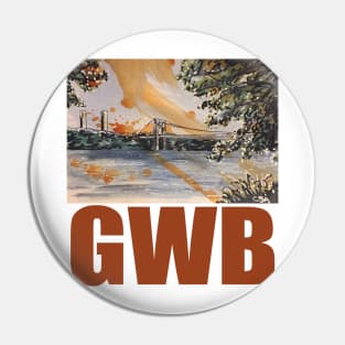 GWB (George Washington Bridge, Washington Heights, Riverside Park, NY, NY) Pin