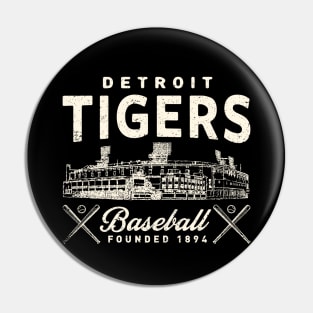 Detroit Tigers Stadium by Buck Tee Pin