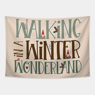 Walking in a Winter Wonderland Tapestry