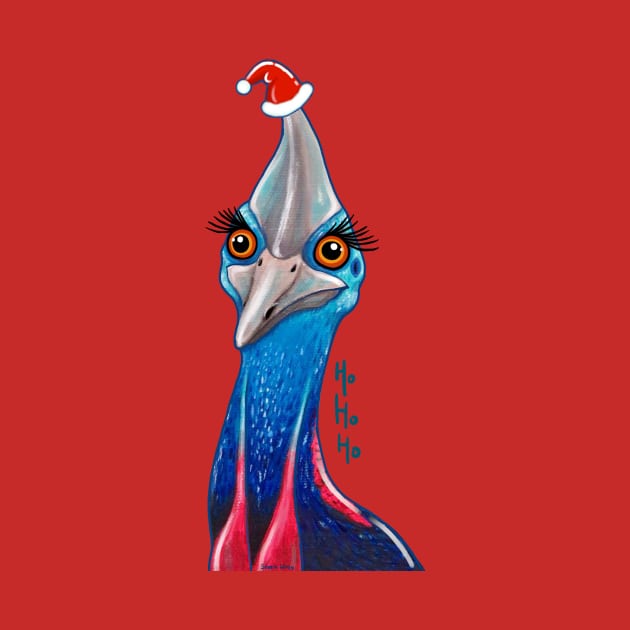 Cranky Christmas Cassowary by SoozieWray