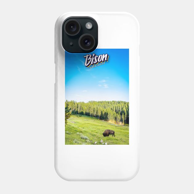 Bison at Yellowstone Phone Case by Gestalt Imagery