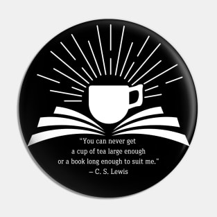 A Large Cup of Tea & a Long Book Pin