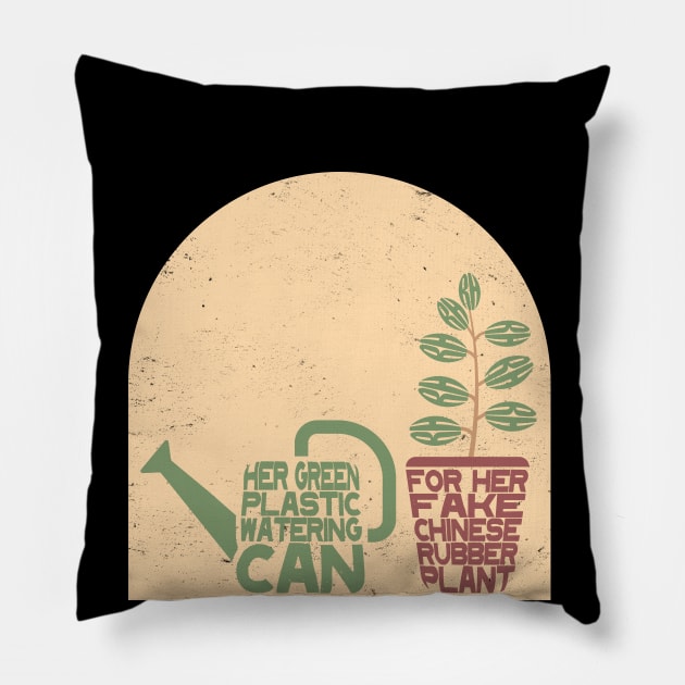 Fake Plastic Trees - Alt Rock Design Pillow by TwistedCharm