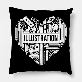 Illustration Love Pillow