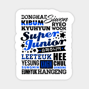 SUPER JUNIOR FONT COLLAGE Magnet