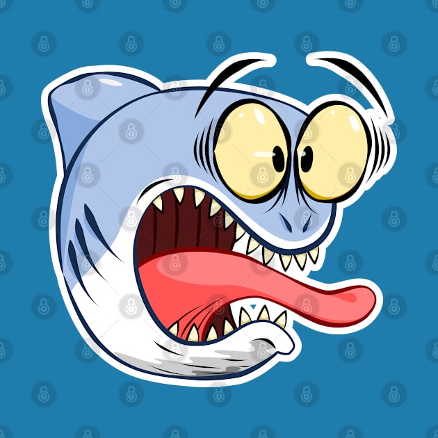 Surprised Shark by CrocoWulfo