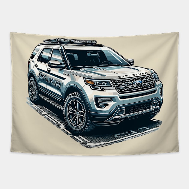 Ford Explorer Tapestry by Vehicles-Art