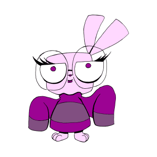 Purple Hoodie Bunny T-Shirt
